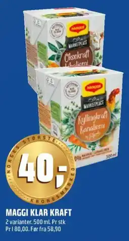Coop Obs Maggi klar kraft tilbud