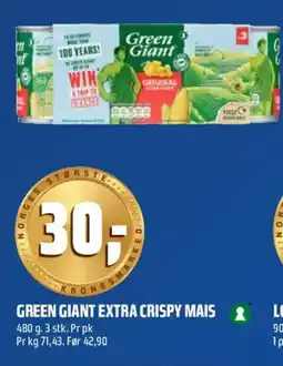 Coop Obs Green Giant Extra Crispy Mais tilbud