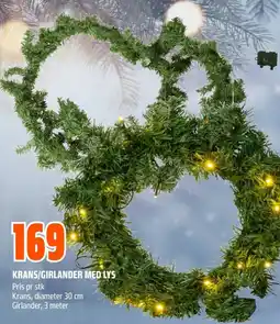 Coop Obs Krans/Girlander med lys tilbud