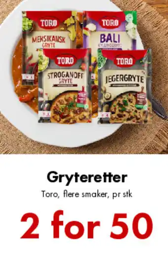 Gryteretter Toro