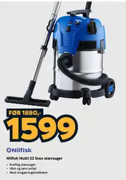 Megaflis Nilfisk Multi 22 Inox støvsuger tilbud