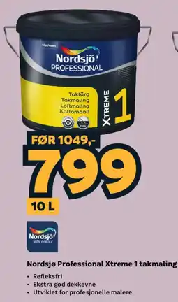 Megaflis Nordsjø Professional Xtreme 1 takmaling tilbud