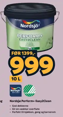 Megaflis Nordsjö Perform+ Easy2Clean tilbud