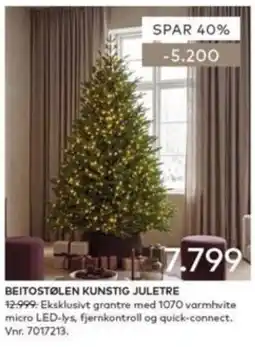Skeidar Beitostølen kunstig juletre tilbud