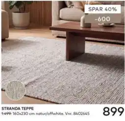 Skeidar Stranda teppe tilbud