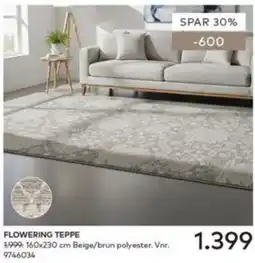 Skeidar Flowering teppe tilbud