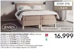 Skeidar Jensen glow dream regulerbar tilbud