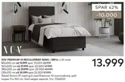Skeidar Xov premium 10 regulerbar seng tilbud