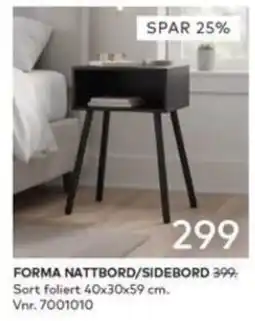 Skeidar Forma nattbord/sidebord tilbud