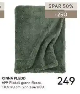Skeidar Cinna PLEDD tilbud