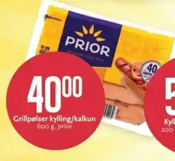 CC Mat Prior grillpølser kylling/kalkun tilbud