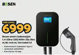 Megaflis Besen smart ladestasjon tilbud