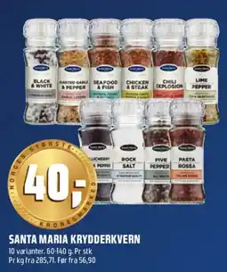 Coop Obs Santa Maria krydderkvern tilbud