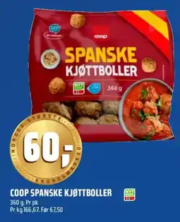 Coop Obs Coop spanske kjøttboller tilbud