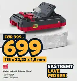 Megaflis Mjølner elektrisk fliskutter 500 W tilbud