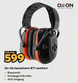 Megaflis Ox-On hørselvern BT1 comfort tilbud