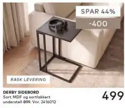 Skeidar Derby sidebord tilbud