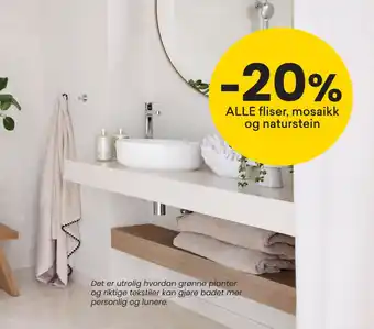 Alle fliser, mosaikk og naturstein