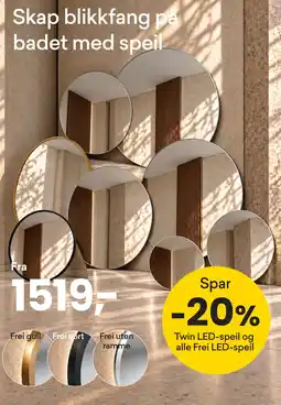 Right Price Tiles Frei LED-speil tilbud