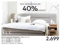 Skeidar XOV 60 JUBILEUM SENGEGAVL tilbud