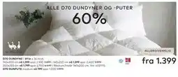 Skeidar ALLE D70 DUNDYNER OG -PUTER tilbud