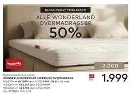 Skeidar ALLE WONDERLAND OVERMADRASSER tilbud