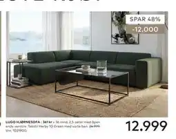 Skeidar LUGO HJØRNESOFA tilbud