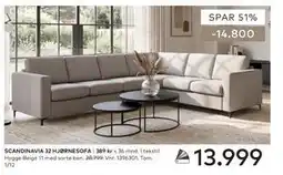 Skeidar SCANDINAVIA 32 HJØRNESOFA tilbud