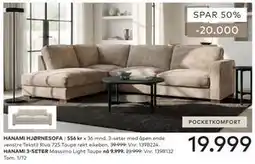 Skeidar HANAMI HJØRNESOFA tilbud