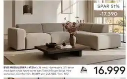 Skeidar EVO MODULSOFA tilbud
