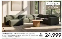 Skeidar STYL MODULSOFA tilbud