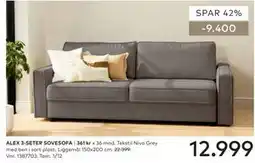 Skeidar ALEX 3-SETER SOVESOFA tilbud