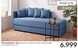 Skeidar TINA SOVESOFA tilbud