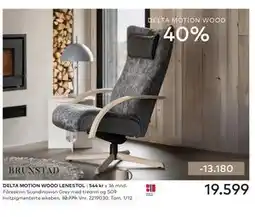 Skeidar DELTA MOTION WOOD LENESTOL tilbud