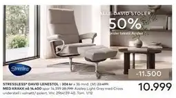 Skeidar STRESSLESS DAVID LENESTOL tilbud