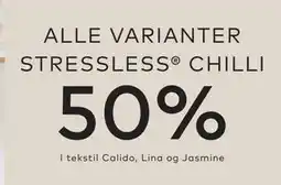 Skeidar ALLE VARIANTER STRESSLESS CHILLI tilbud