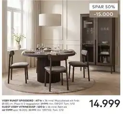 Skeidar VISBY RUNDT SPISEBORD tilbud