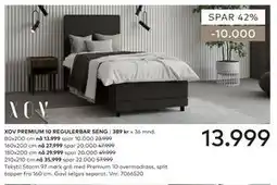 Skeidar XOV PREMIUM 10 REGULERBAR SENG tilbud