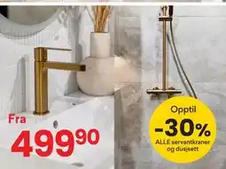 Right Price Tiles ALLE servantkraner og dusjsett tilbud