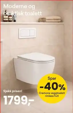 Right Price Tiles Moderne og praktisk toalett tilbud