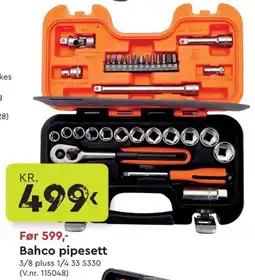 Mekk Bahco pipesett tilbud