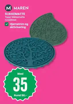 Sport Outlet Maren Slikkematte Topp! Slikkematte rund/blad tilbud