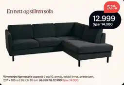 Møbelringen Vimmerby hjørnesofa tilbud