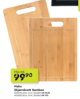 Mekk Maku Skjærebrett Bamboo tilbud
