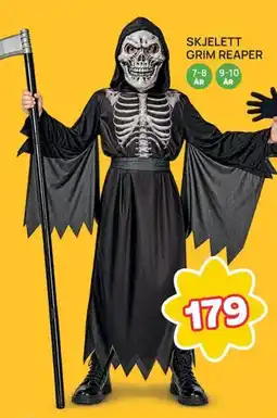 Extra Leker Skjelett Grim Reaper tilbud