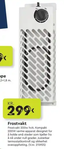 Mekk Frostvakt 200w hvit tilbud