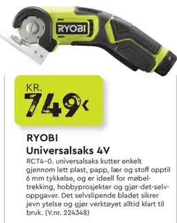 Mekk Ryobi universalsaks 4v tilbud