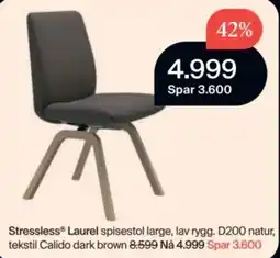Møbelringen Stressless® Laurel spisestol large, lav rygg tilbud