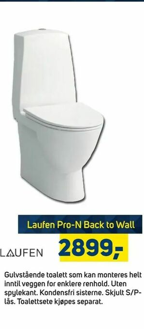 Megaflis Laufen Pro-N Back to Wall tilbud