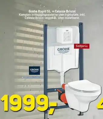 Megaflis Grohe Rapid SL + Celeste Bristol tilbud